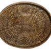 Clearance Flamant Togo, Dienblad, Ovaal, Met Rand, Riet, 46Cm