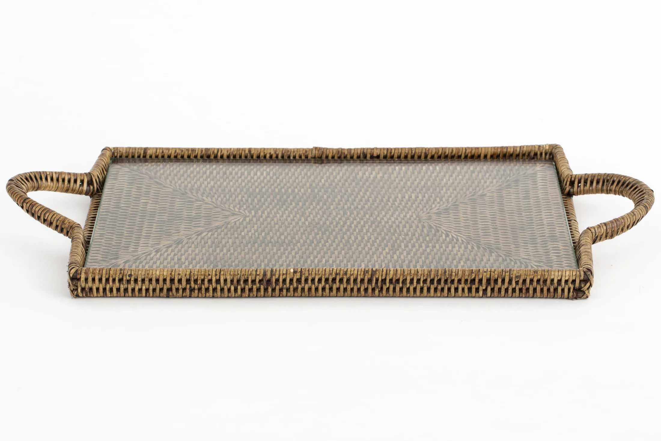 Best Flamant Togo, Dienblad, Rechthoekig, Met Glas, Riet