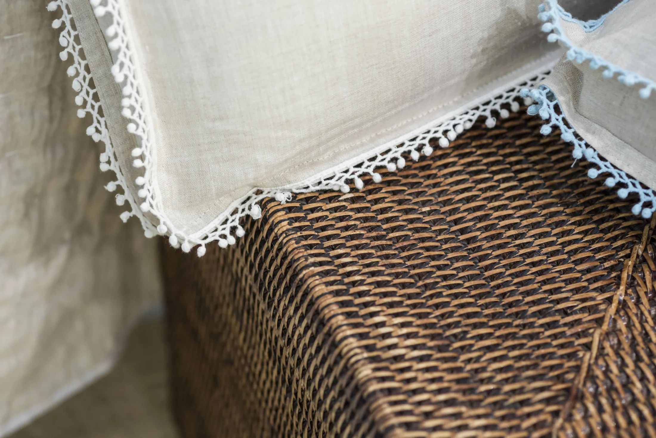 Discount Flamant Togo, Mand, Met Deksel, Riet