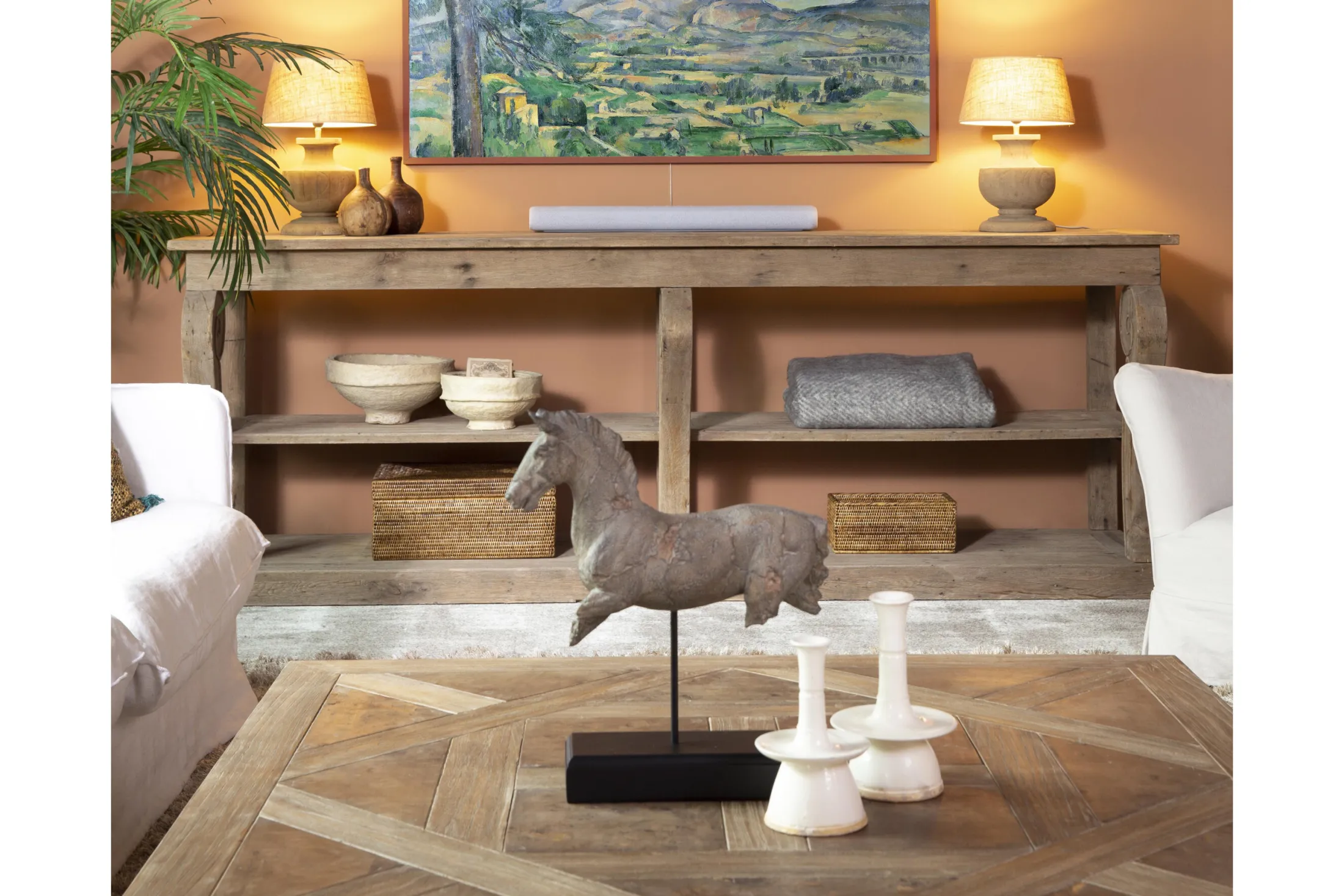 Discount Flamant Togo, Mand, Met Deksel, Riet