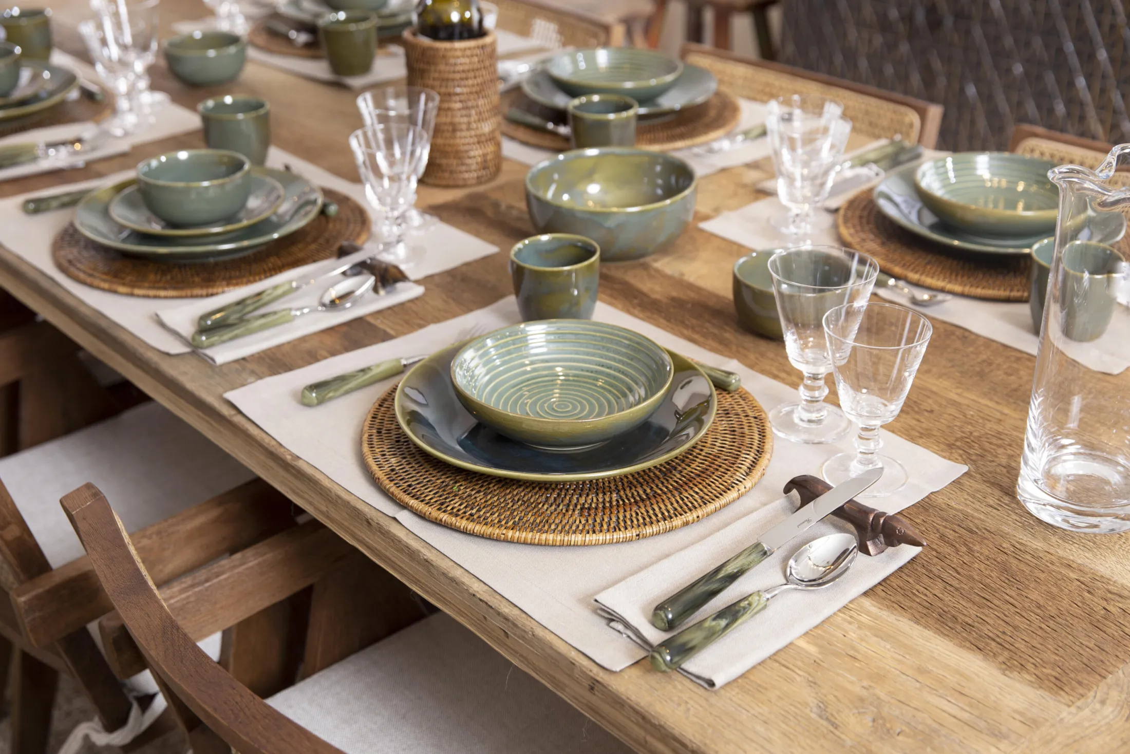 Clearance Flamant Togo, Onderplaat, Riet, Rond