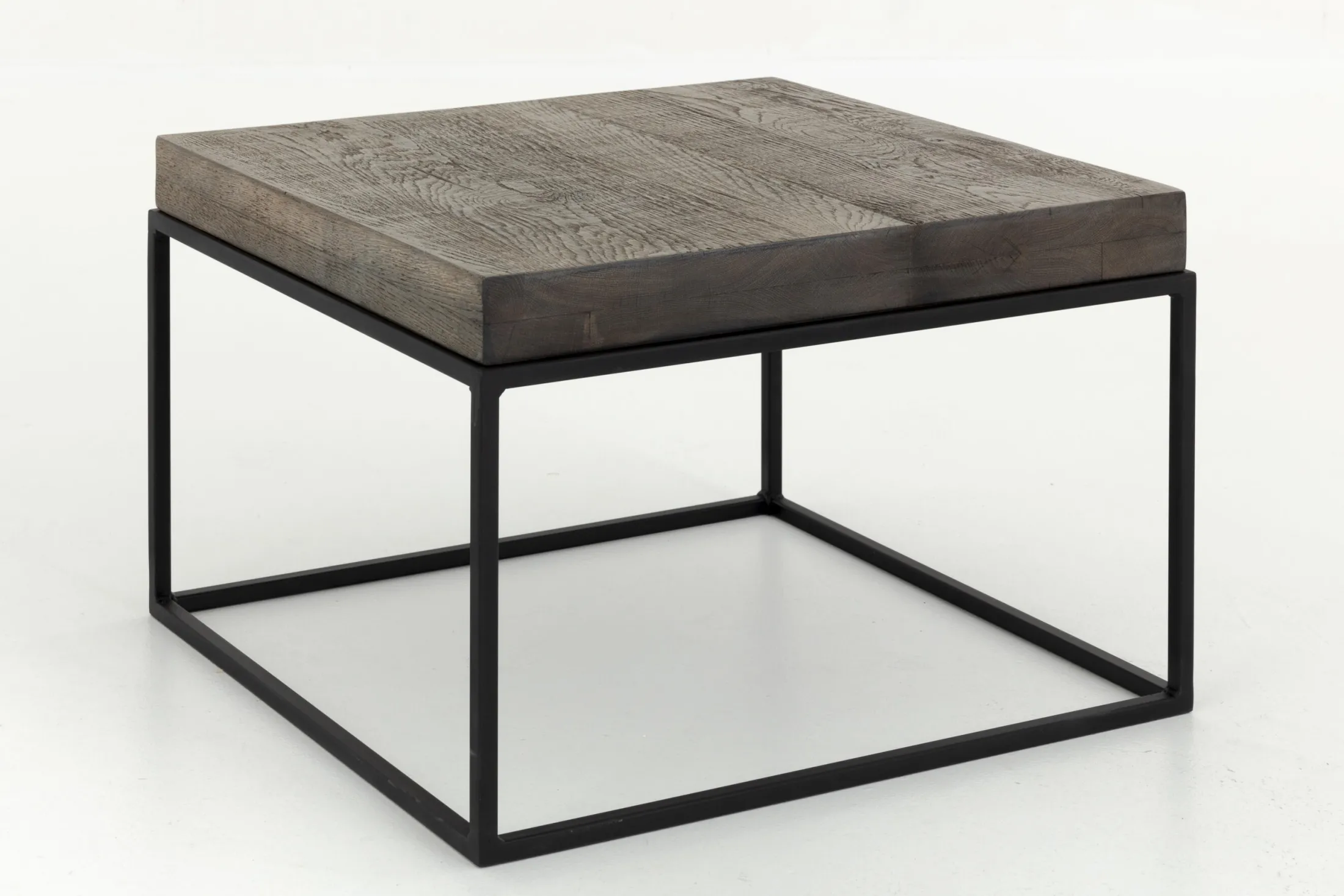 Clearance Flamant Urban, Bijzettafel, Eiken En Metaal, Donkerbruin