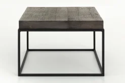 Clearance Flamant Urban, Bijzettafel, Eiken En Metaal, Donkerbruin