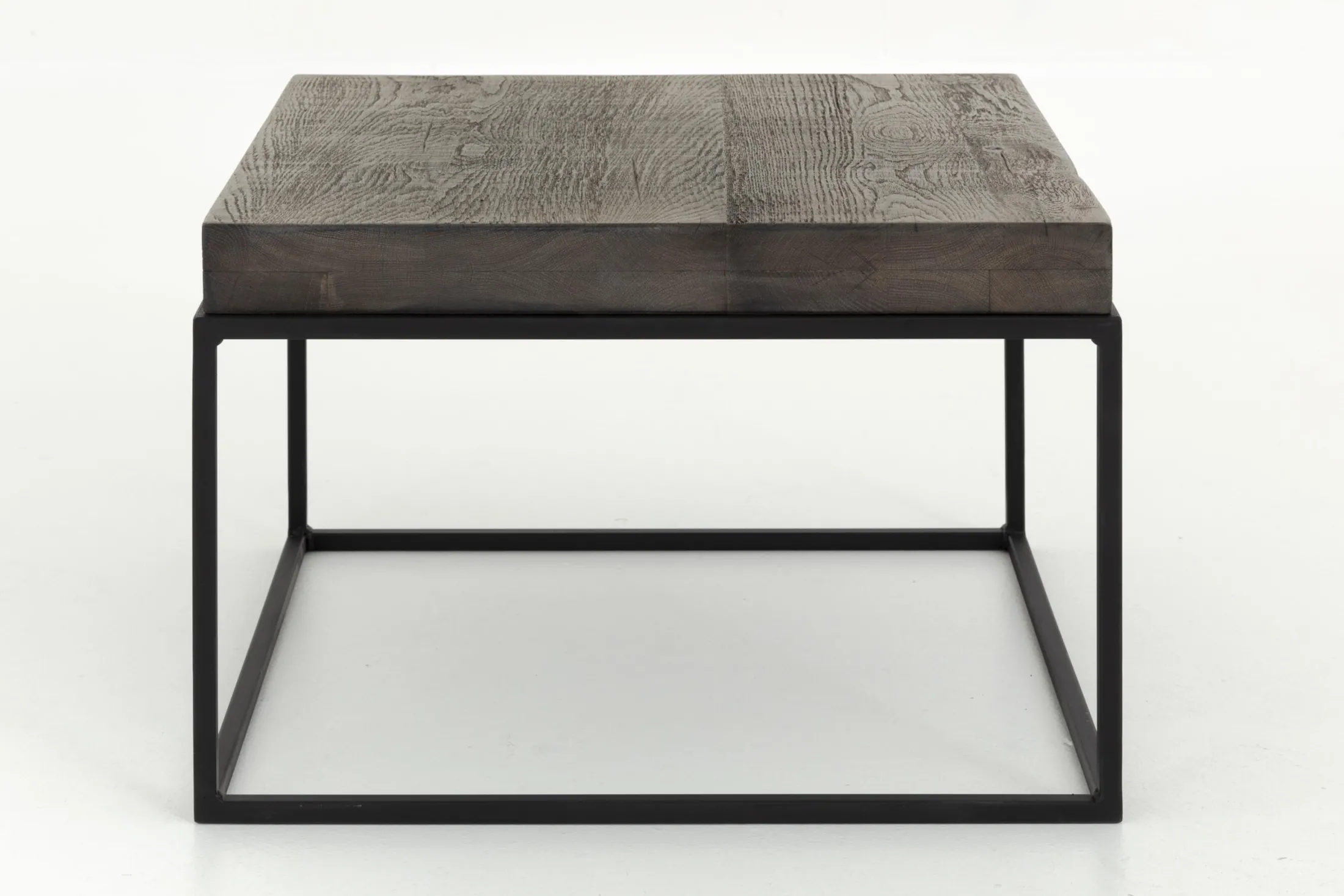 Clearance Flamant Urban, Bijzettafel, Eiken En Metaal, Donkerbruin