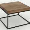 Hot Flamant Urban, Bijzettafel, Eiken En Metaal, Lichtbruin