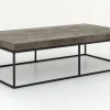 Clearance Flamant Urban, Salontafel, Eiken En Metaal, Donkerbruin