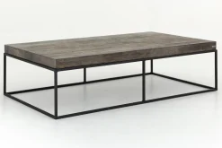 Clearance Flamant Urban, Salontafel, Eiken En Metaal, Donkerbruin