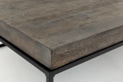 Clearance Flamant Urban, Salontafel, Eiken En Metaal, Donkerbruin