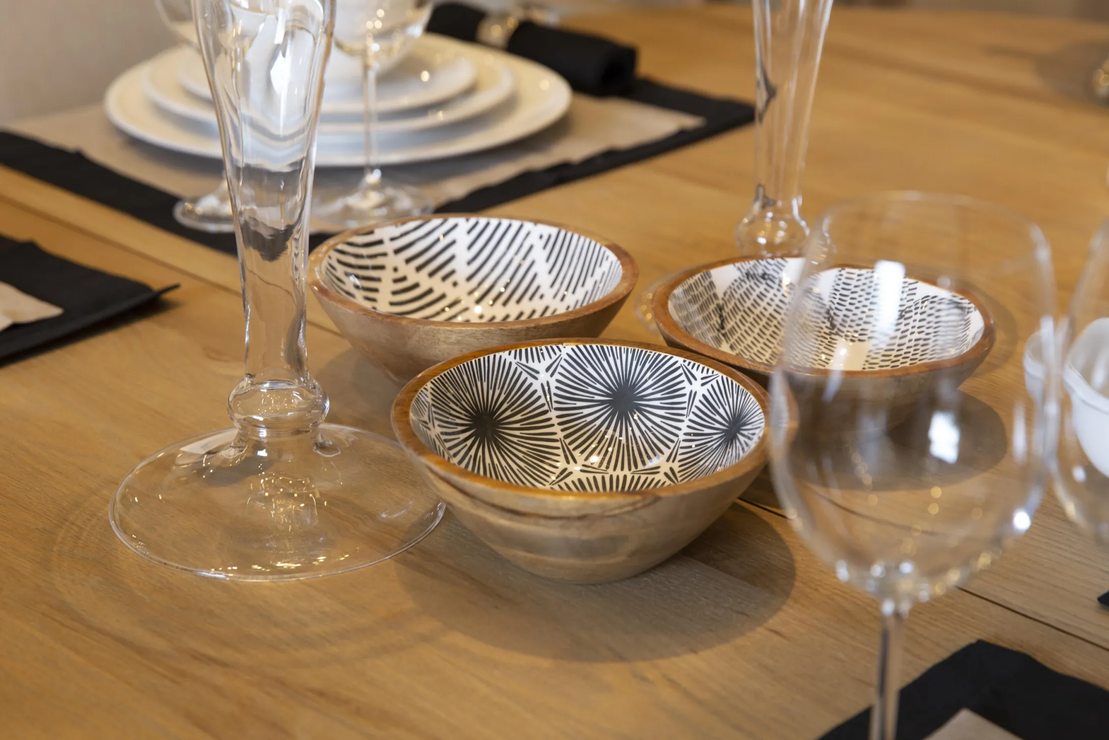 Clearance Flamant Veralie, Kom, Hout, Model 2