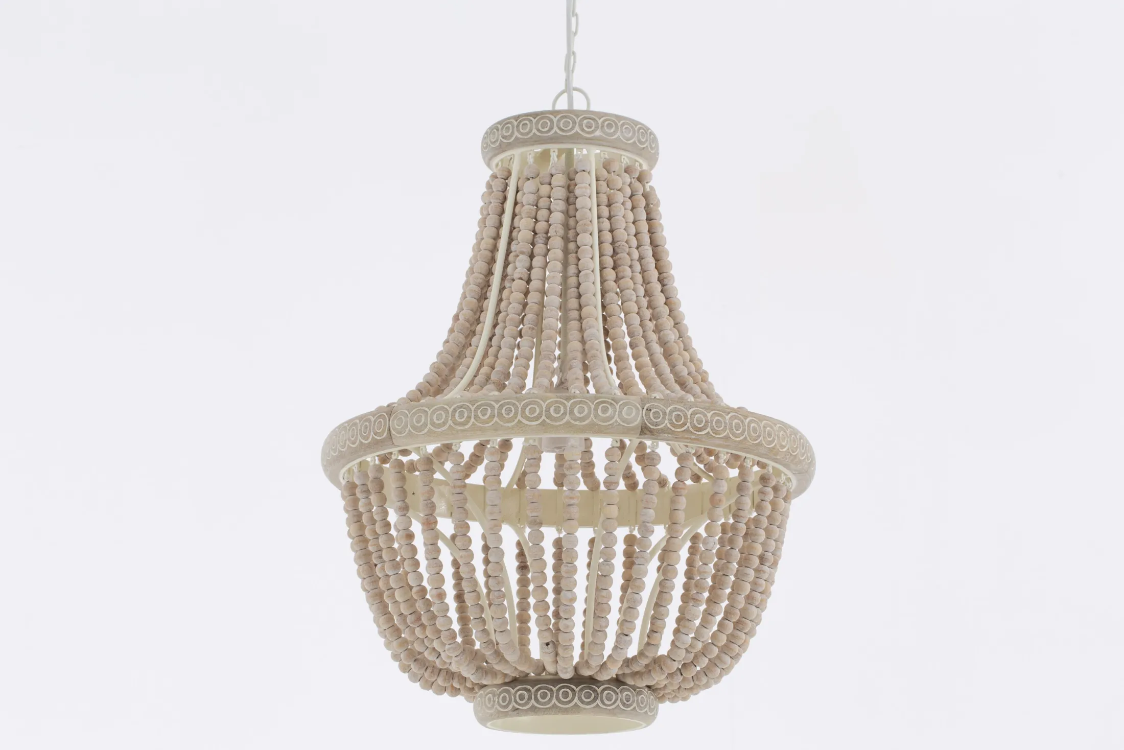 Clearance Flamant Zofia, Hanglamp, Ijzer En Houten Kralen