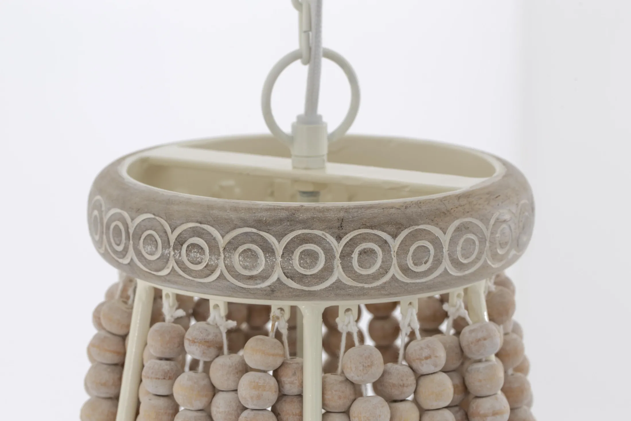 Clearance Flamant Zofia, Hanglamp, Ijzer En Houten Kralen